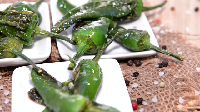 Fresh Pimientos (loopable Full HD Video file)