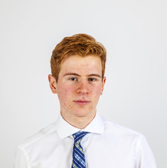 leisure cool smart boy with suit