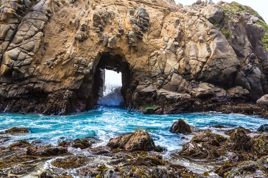 California Pfeiffer Beach In Big Sur State Park