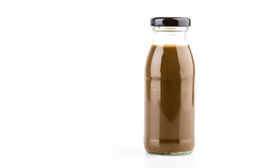 Coffee bottle isolated white background