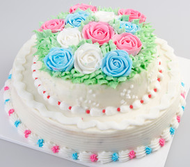 cake, Ice-cream cake on background