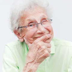 Happy senior woman portrait.