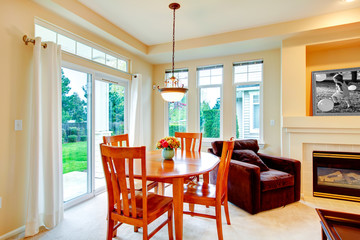Cozy bright dining room