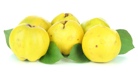 Sweet quinces isolated on white