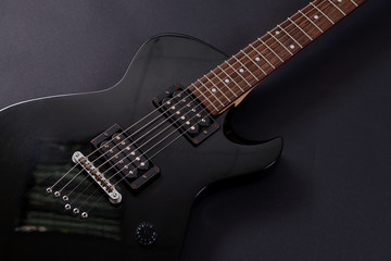 Fototapeta na wymiar Electric guitar isolated on black