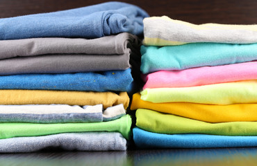 Close up of colorful clothes