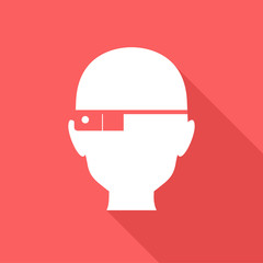 Flat Icon with shadow. Vector EPS 10.