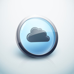 icône bouton internet nuage cloud