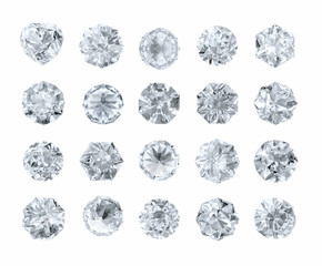 set of diamonds - obrazy, fototapety, plakaty