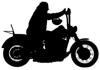 Fototapeta premium Man on motorcycle