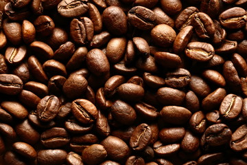 Brown coffee beans