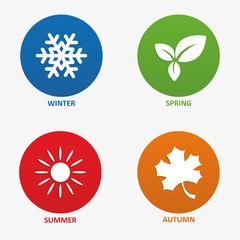 Fototapeta na wymiar Vector illustration of seasons