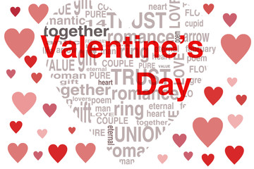 Valentines day greeting card