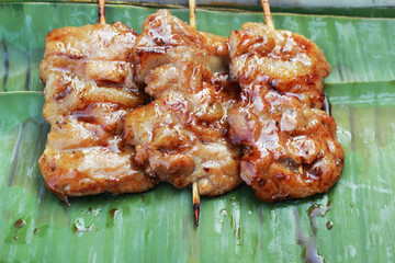 Bar-B-Q or BBQ grill of meat