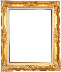 Golden, luxurious picture frame