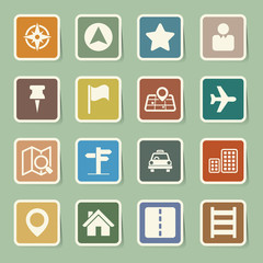 Map and Location Icons set