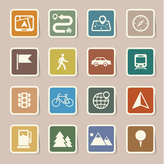 Map and Location Icons set