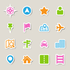 Map and Location Icons set