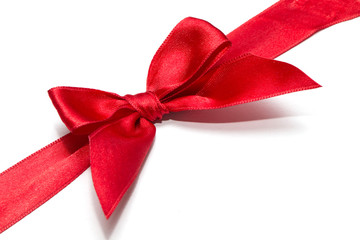 red ribbon with bow