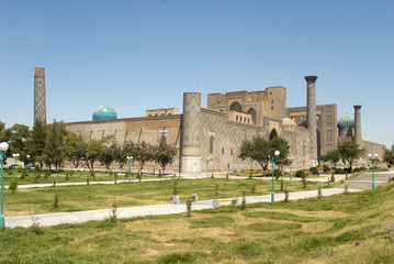 La medersa d'Oulough Beg et Cher-Dor, registan, Samarcande