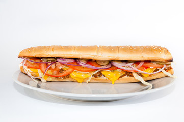 sandwich isolated on white background