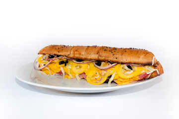 sandwich isolated on white background