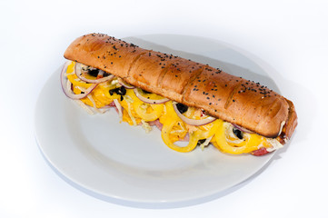 sandwich isolated on white background