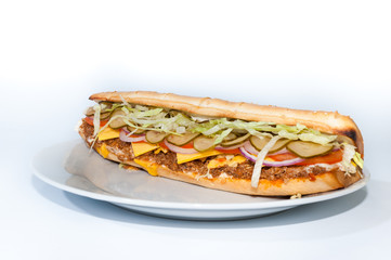 sandwich isolated on white background