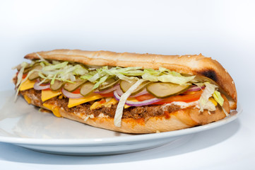 sandwich isolated on white background