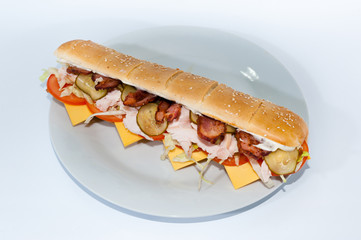 sandwich isolated on white background