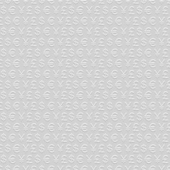 Fototapeta premium Seamless pattern of currency signs
