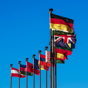 European national flags