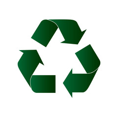 Obraz premium Recycle sign vector