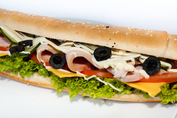 sandwich isolated on white background