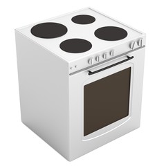 realistic 3d render of oven