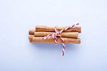 Cinnamon Sticks on white