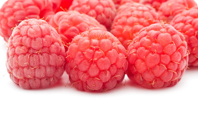 Fresh raspberries