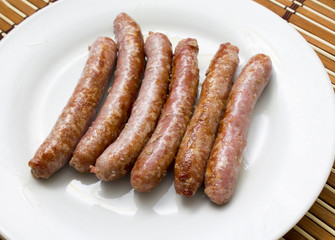 sausage in the plate