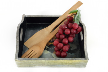 Wooden cooking utensils