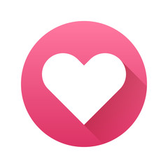 White Abstract Heart Sign