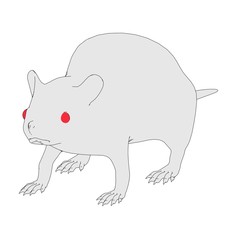 cartoon image of rat animal