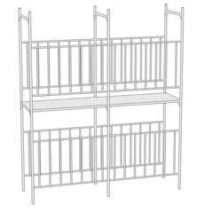 cartoon image of scaffolding for building