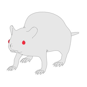 cartoon image of rat animal