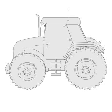 cartoon image of tractor vehicle