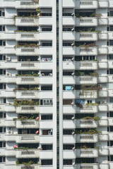 elevation facade of building in bangkok,Thailand