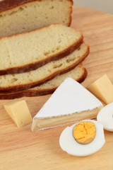 Bread, cheese and eggs - dairy products