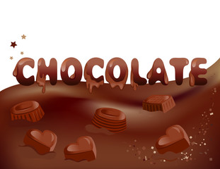 chocolate and candy background
