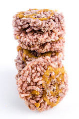 rice crust thai isolated white background