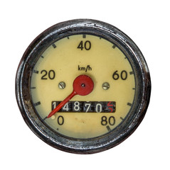 Obraz premium Isolated Vintage Speedometer