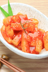 kimchi of the Japanese radish